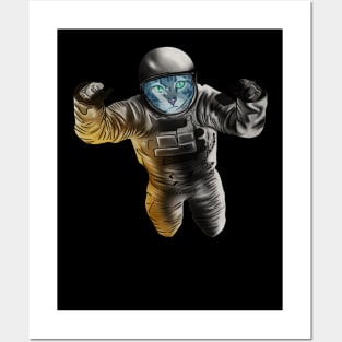 Funny Cat Astronout, Space Universe Posters and Art